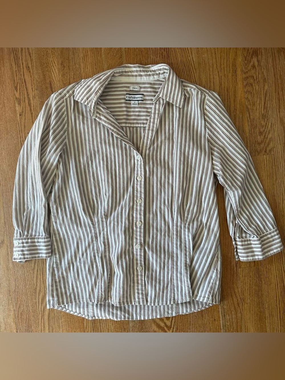 Croft & Barrow striped button up top
